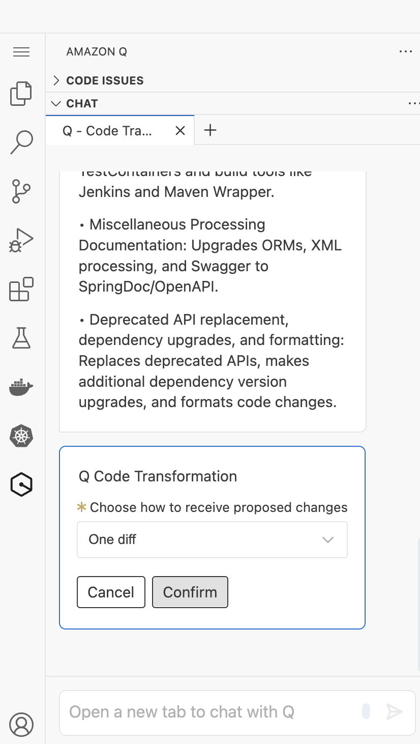 Choose how to receive proposed changes