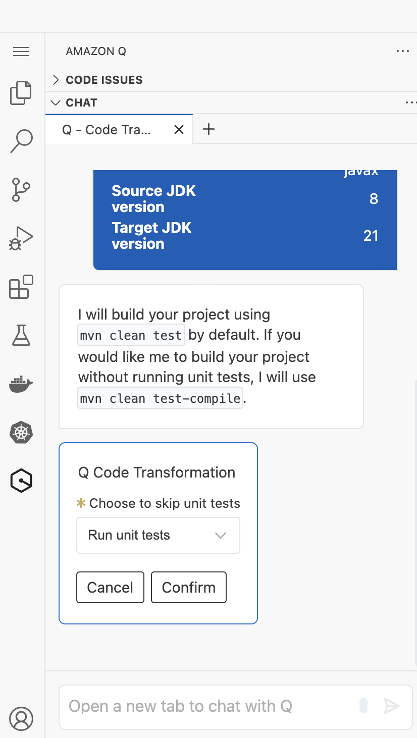 Choose to skip unit tests
